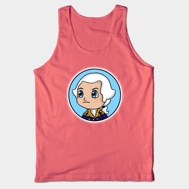 Chibi George Washington - Patriot Portrait Tank Top by Aeriskate